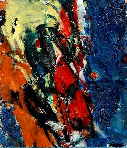 "Composition" Oil on canvas.