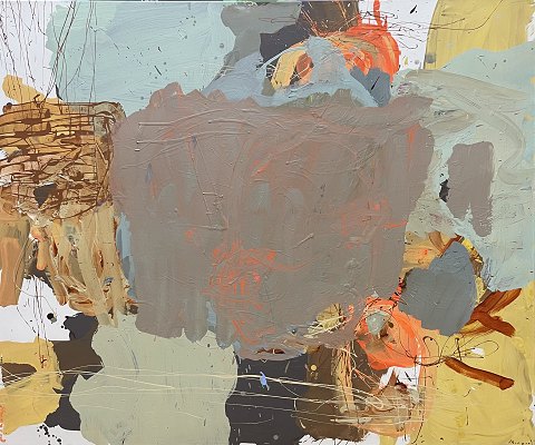 "Composition" Oil painting without frame.