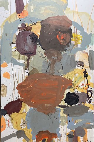 "Composition" Oil painting on canvas, without frame.