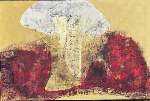 "Composition with woman" Acrylic painting on canvas