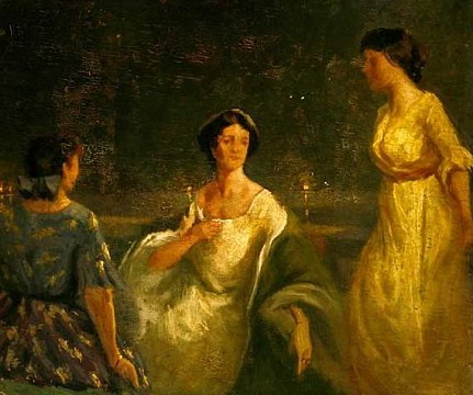 Usigneret maleri, malet 1904 som studie til et større maleri.