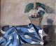 Oil on canvas, also painting on the reverse.